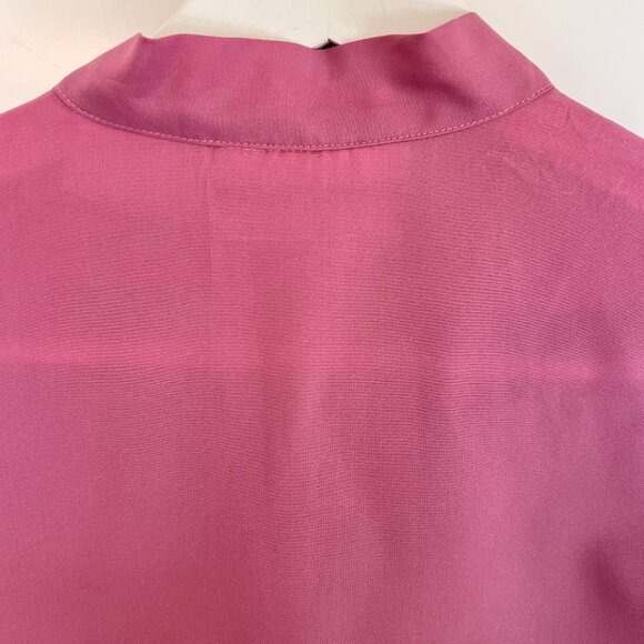 Vintage Pink Prime Time Long Sleeve Blouse with Neck Tie - Picture 10 of 11